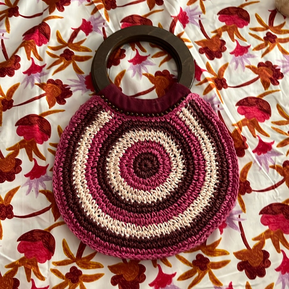 Round Raffia Bag